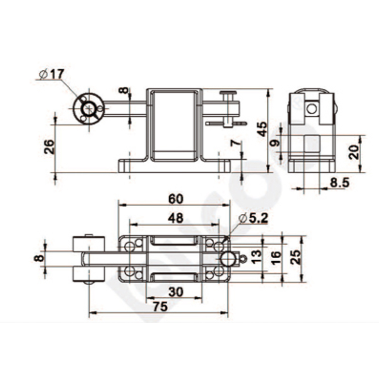 Firkantet plejlstang Guide-2500-01