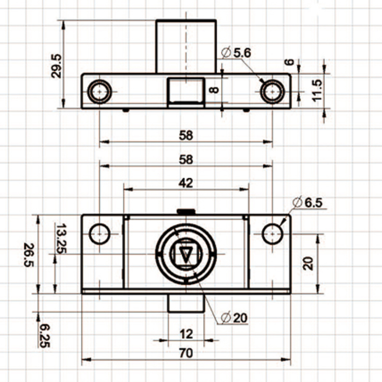 Push-Type Tunge Lock-A6221